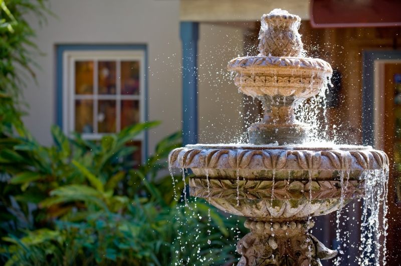Garden Fountain Installation